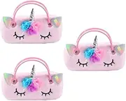 [VALICLUD] Portable Glasses Bag Sunglasses Case Cartoon Eyeglass Pouch Glasses Case with Handle Lovely Glasses Case Cartoon Glasses Case Sunglasses Storage Case Eyeglasses Storage Case Plush