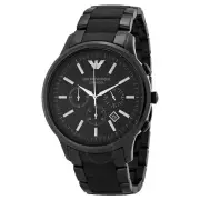 EMPORIO ARMANI MENS CERAMICA CHRONOGRAPH WATCH AR1451 BLACK DIAL, RRP £499.00