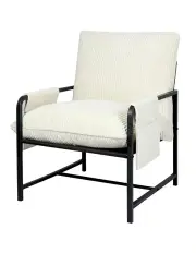 [Levede] Metal Accent Chair in Beige