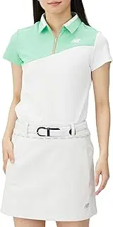 [New Balance] 012-4168502 Women's Half Zip Polo Shirt (Fieldsensor EX: Sweat Absorbent, Quick Drying, Stretch) / Golf