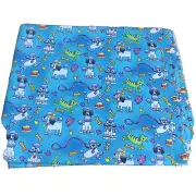 Poodle Dog Cat Girly Girls Paperdolls Cheri Stole Moda Fabric 1 Yd Blue Cotton