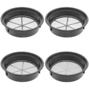 Gold Mining Pan Classifier Set of 4 Black Pans 1/4", 1/8", 1/20", 1/70" Holes