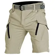 Men's Tactical Shorts Cargo Shorts Zipper Pocket Plain Waterproof Breathable Outdoor Daily Going out Fashion Casual Black Green