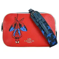 在飛比找PChome24h購物優惠-COACH MARVEL聯名蜘蛛人星星背帶雙拉鍊斜背相機包(