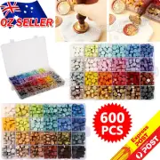 600p Colour Sealing Wax Mix Metallic Stick Beads Stamp Seal Candle Envelope NEW
