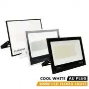 LED Flood Light Floodlights IP66 240V 300W Au Plug Garden Security Cool White