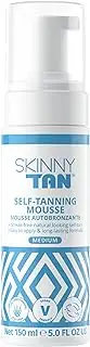 Skinny Tan Self-Tanning Mousse | Long-Lasting and Non-Drying Formula | Coconut and Vanilla Scent | Easy To Apply Foam Texture | Streak Free and Natural Looking Results (Medium) 150 ml