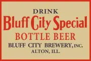 Bluff City Special Beer of Alton, Illinois New Metal Sign: 9x12" Ships Free