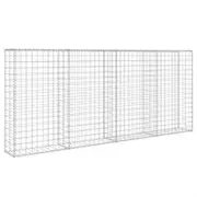 Gabion Wall with Covers Galvanised Steel 200x20x85 cm