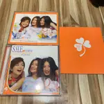 喃喃字旅二手CD 缺紙盒《S.H.E -女生宿舍 CD+VCD 寫真冊》2001 華研