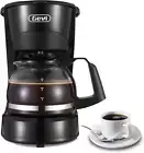 Gevi 4 Cups Small Coffee Maker Compact Coffee Machine with Reusable Filter