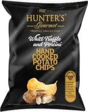 Hunter's Hand Cooked Potato Chips White Truffle & Porcini G/F 125g