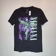 Nirvana In Utero Washed Black Graphic Tee Size Small
