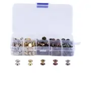 100/125PCS Chicago Screws Leather Rivets Assorted Screw Rivets Chicago Binding