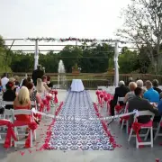 75 ft Damask fabric Aisle Runner 57" Wide Flocking Flocked Black White Wedding