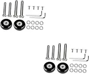 CLISPEED 2 Sets Trolley Case Wheels Luggage Wheel Replacement Suitcase Wheel Replacement Suitcase Wheel Repair Kit Rotating Suitcase Wheel Bags Accessories Stroller Casters Travel Rubber
