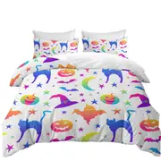 Cool Halloween Pattern Quilt Cover