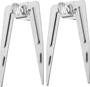 2pcs Heavy Duty Stainless Steel Rotisserie Forks for Air Fryer and Grill Cooking Fork for Chicken Meat and Fish for Outdoor Barbecues and Family Dinners