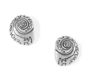 NWTag Brighton SHELLS Around the World Post Silver Earrings MSRP $48