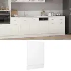 NNEVL Dishwasher Panel White 45x3x67 cm Chipboard