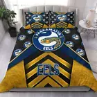 Parramatta Eels Bedding Set Doona Duvet Cover Pillowcase Double Queen King Gift
