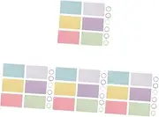 Operitacx 4 Sets Flash Cards Blank Portable Memo Notebooks Lined Index Cards Metal Binder Ring