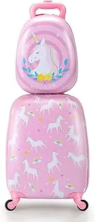 [VLIVE] Kid Luggage for gilrls, Unicorn, 2 Set-12"/16", Unicorn