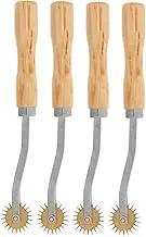 SEWACC 4 Pack Tracing Wheel for Pattern Cutting Tailors Pounce Wheel Needle Point Sewing Tool Leather Sturdy and Practical