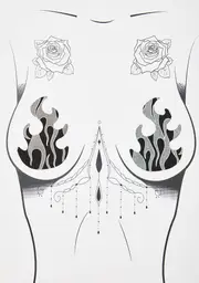 [Neva Nude] Robo Meltdown Flame Pasties