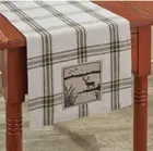Timberline 13x36 TABLE RUNNER COUNTRY Cabin Lodge Green Plaid RUSTIC