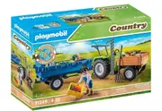 Playmobil 1.2.3 - Harvester Tractor with Trailer