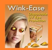 Wink-Ease Disposable Stick on SunBed Tanning Eye Protection Goggles 60 Pairs