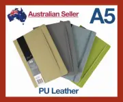 A5 Lined Paper/PU Leather/Elastic/Vintage Diary Notebook/Journal/Hardcover Matte
