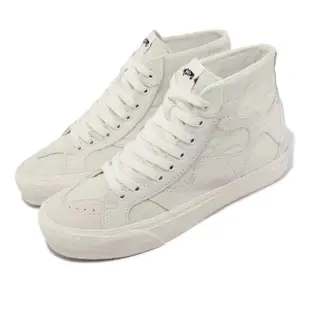 【VANS】休閒鞋 Sk8-Hi WP VR3 LX 環保系列 小白鞋 白 米白 不對稱 男鞋 女鞋(VN0007QGFS8)