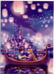 Disney Parks WonderGround "Tangled" Rapunzel 5x7 "Lantern Love Song" Flynn Rider
