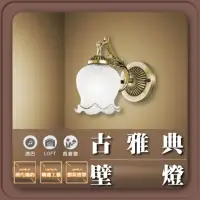 在飛比找momo購物網優惠-【GoldBright 金亮】古雅典壁燈 簡約壁燈 玻璃壁燈