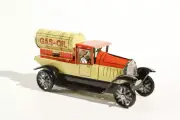 Gas Oil Tanker. Tin Toy / Retro / Clockwork Toy Truck
