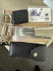 Master combination padlock with key & Tools