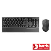 Rapoo X1960 Wireless 2.4GHz Cordless Mouse & Keyboard Combo - Black