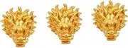 SEWOART 3pcs Elegant Dragon Head Wall Fountain Resin Material Garden Decor Outdoor Water Feature Simple Assembly