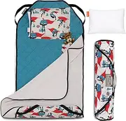 Urban Infant Tot Cot Kids Nap Mat - Toddler Preschool Daycare Bedding Cover with Blanket and Pillow