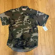 Vintage Winchester Shirt Adult L Camo Outdoor Hunting Outdoors Army Mens