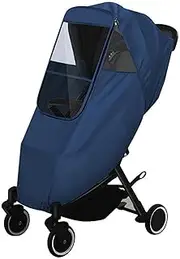 Winter Pram Cover, Travel Weather Canopy, Waterproof, Visible Design for Pushchairs, Windproof Pram Accessories, Protects Against Wind, Rain, Snow and Cold