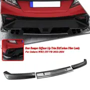 3x Rear Diffuser Lip Side Cover Fit For Subaru WRX STi VB 22-24 23 Carbon Look (for: Subaru)