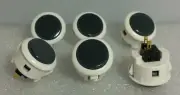 Japan Sanwa Push Buttons Mix White Black x 6 pcs Video Game Arcade Parts OBSF-30