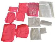 Packing Cubes for Suitcases or Carry On 12 Pieces Rose with White NEW