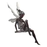 Sitting Flower Fairy Statue,Antique Resin Craft Garden Realistic Figurine Decor, Home Table Ornaments, Garden Lawn Yard Art Porch Patio Decoration