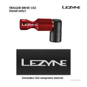 Lezyne TRIGGER DRIVE CO2 Inflator Schrader/Presta Valve Head Only : RED