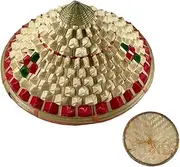 [SHERCHPRY] Bamboo Woven Sun Hat Rain Sun Protection Chinese Design Boys and Girls Performance Hat