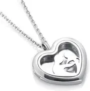 BIAIHQIE Flower/Essential Oils Stainless Steel Perfume Diffuser Locket Necklace